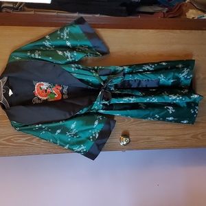 Vintage silk reversible robe
